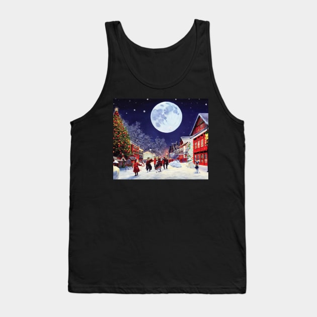 Christmas in old town London - Scene 6 Tank Top by Imagequest